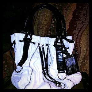 REDUCED BEBE HOBO LEATHER HANDBAG