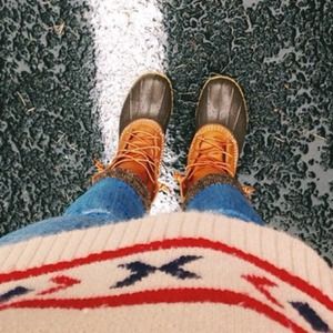 L.L. Bean Boots brown 8" size 8!