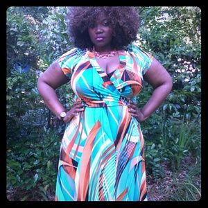 Safarian printed maxi dress