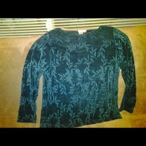 LAST CHANCE Coldwater Creek green skirt & top 12P