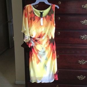 Yellow/ orange flower dress