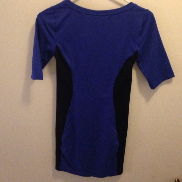 Blue and black body con dress - Picture 4 of 4