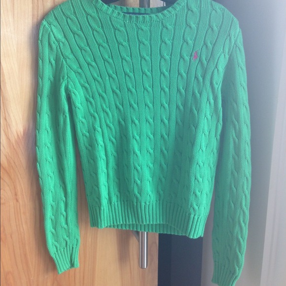 Ralph Lauren Cable Knit Sweater in Green
