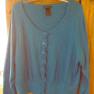 Light cardigan Ruffle front