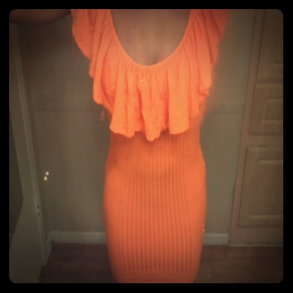 Orange seniorita dress