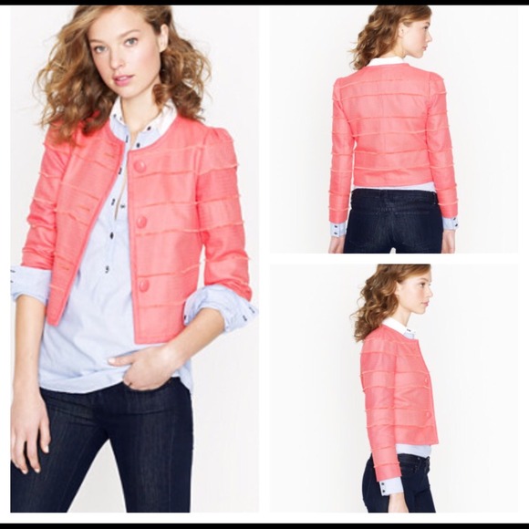 J. Crew Jackets & Blazers - ❤️️VDAY SALE: J. Crew Cropped Fray Jacket