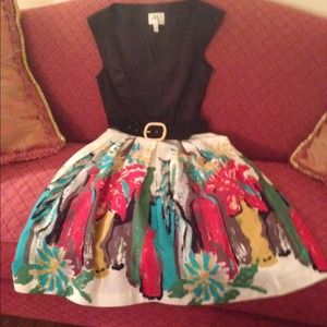 milly floral dress sz 0