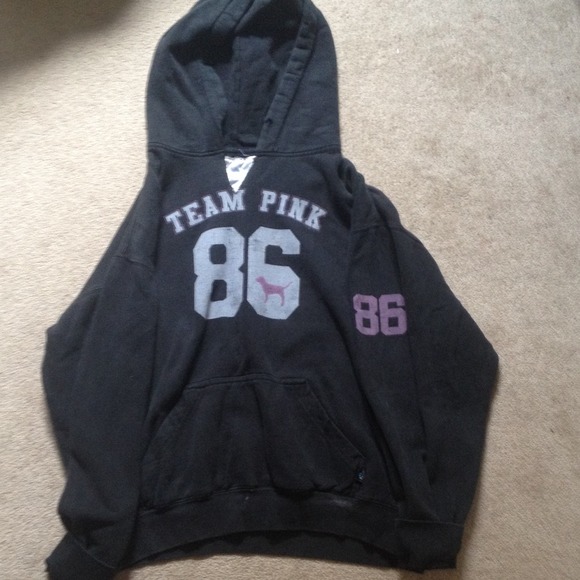 Vs pink hooded sweatshirt