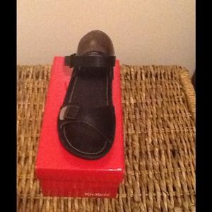 Kickers Black Sandal