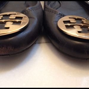 Dark brown Tory Burch Reva ballet flat