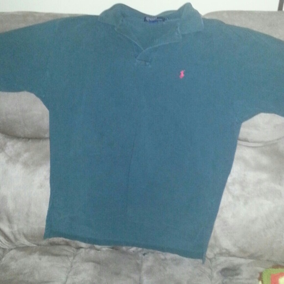 Collar green polo