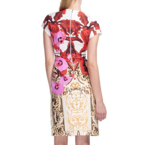 Josh Goot Orchid Frame Cap Sleeve Dress Sz 4 - Picture 4 of 4