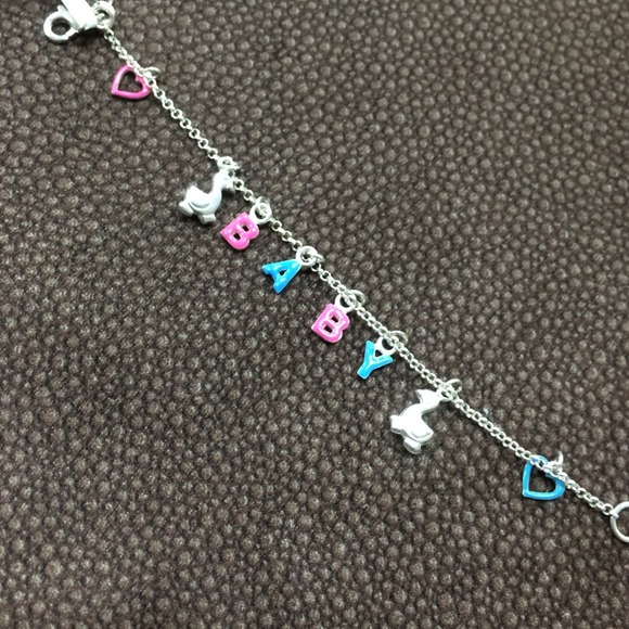 Sterling silver 925 baby bracelet sz6"