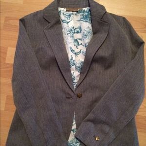 Gray herringbone blazer - never worn
