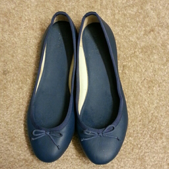 NWOT J.Crew Factory Navy Ballet Flats sz 9