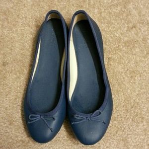 NWOT J.Crew Factory Navy Ballet Flats sz 9