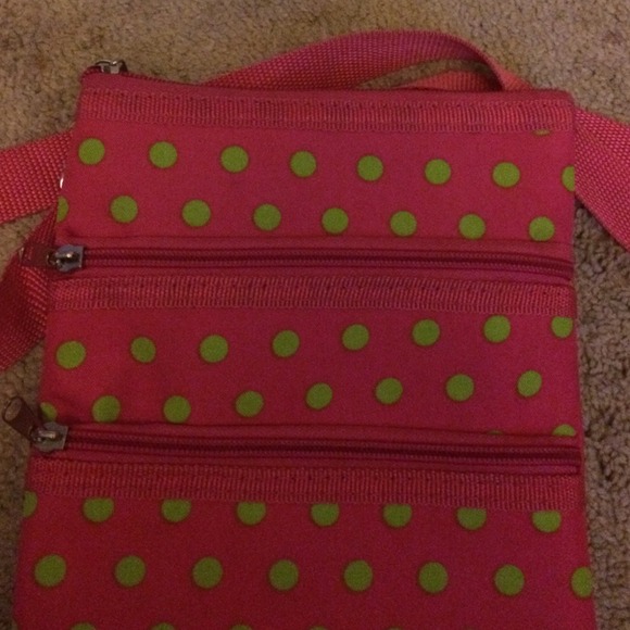 Pink Polka Dot Shoulder Strap Purse - Picture 4 of 4