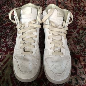 Limited A.P.C. + Nike Dunk Highs in Hay Color