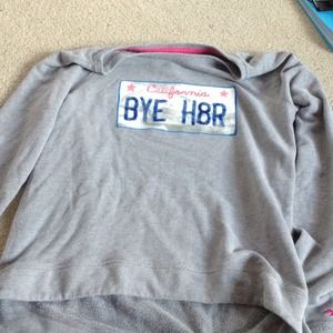 California bye h8r sweater