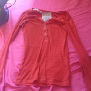 Red Hollister long sleeve stretch