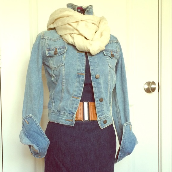 Mossimo Jackets & Blazers - Distressed Denim Jacket
