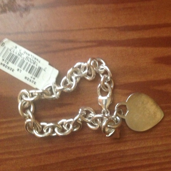 Silver heart bracelet