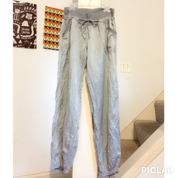 Italian-Made Silver Harem Pants