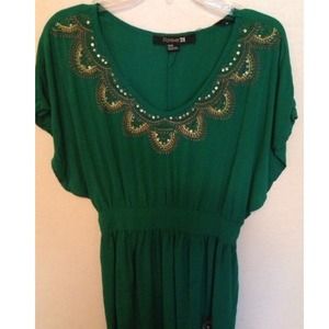 Green Flowy Dress