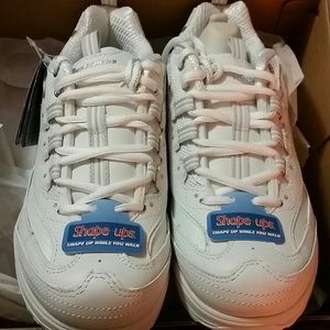 Skechers Shape ups,  white 7.5