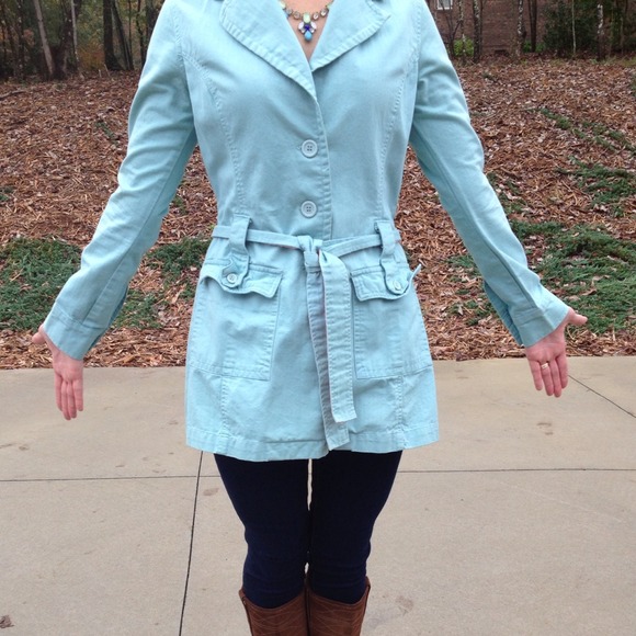 Boutique Jackets & Blazers - 🎀 Boutique Blue Trench 🎀