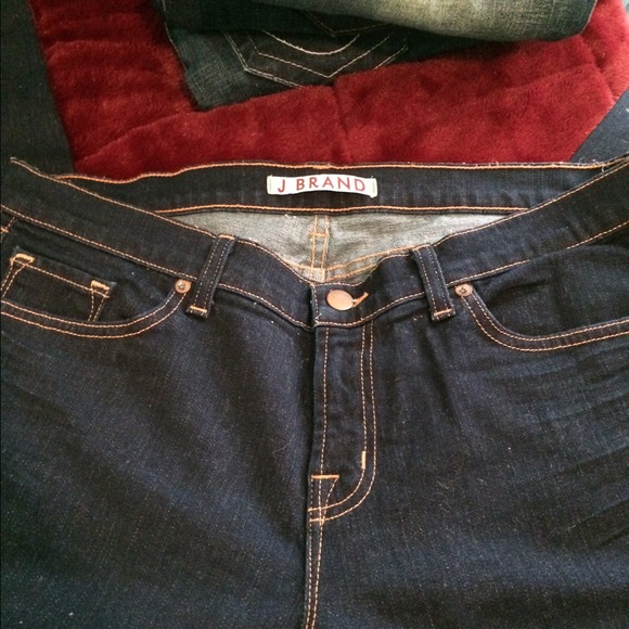 J Brand jeans mid rise skinny leg in "ink" wash 32 - Picture 3 of 4