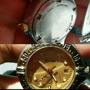 Bulova two tone watch