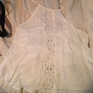 White light weight tank top