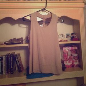 Tan George tank top