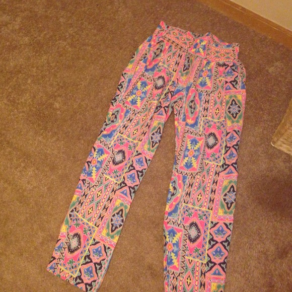 Printed harem pants