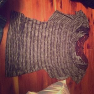 Gray Almost Famous Striped shirt
