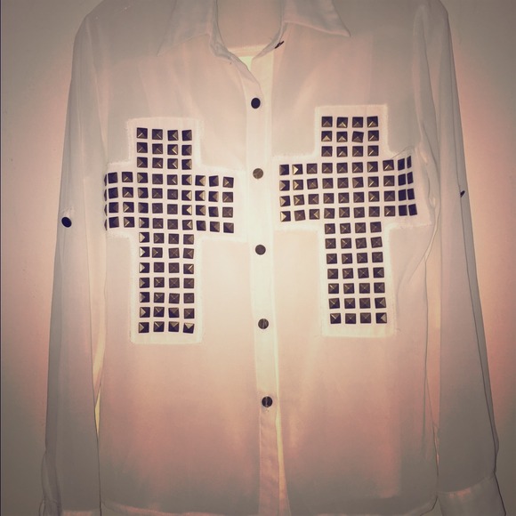 Tobi sheer blouse