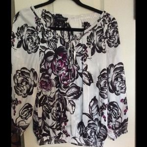 White House Black Market Silk Blouse