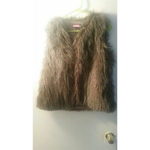 Faux fur vest