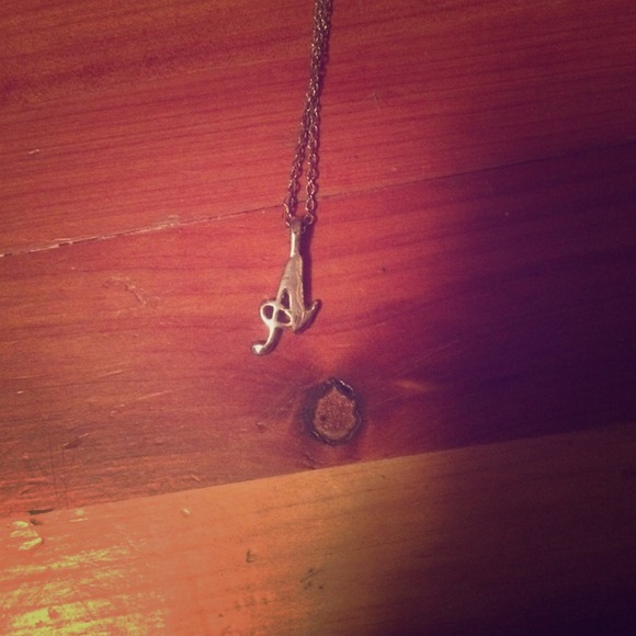 Silver "A" necklace