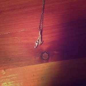 Silver "A" necklace