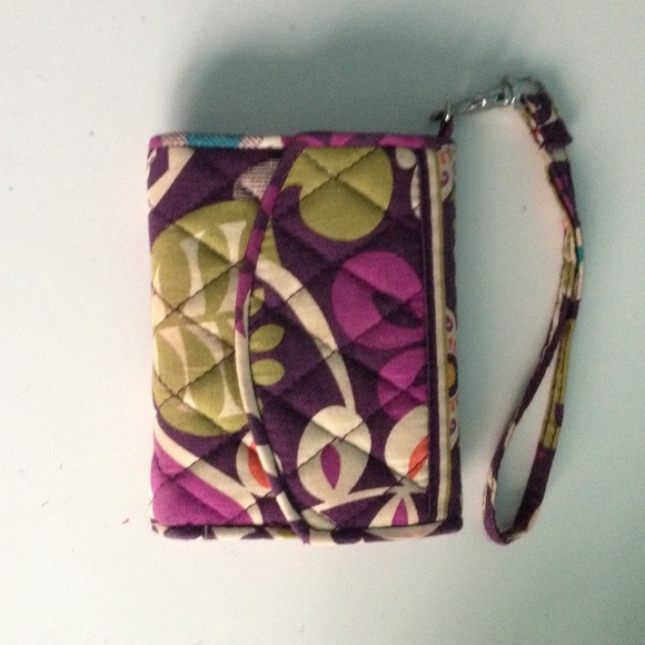 Vera Bradley Plum Crazy Tech Wristlet