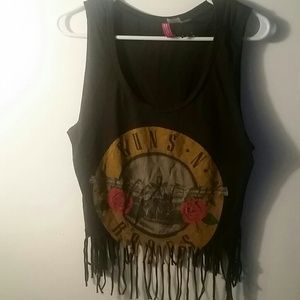 Guns & Roses crop top