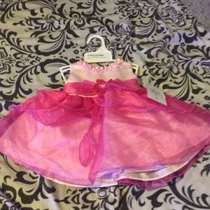 Kid Collection Light Pink & Hot Pink Dress