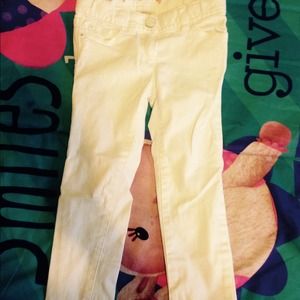J.Crew kids white denim jeans