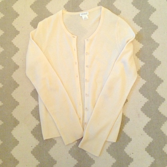 White Club Monaco Italian cashmere cardigan.