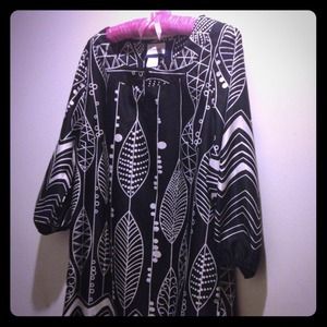 Black and White Tribal Dress