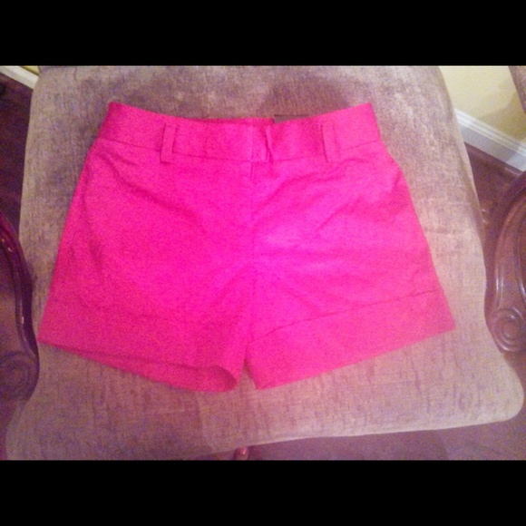 Red Slit Pocket Shorts from Express