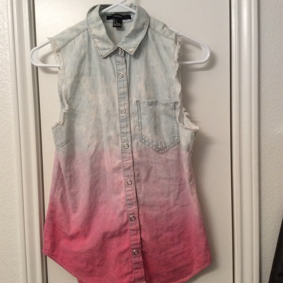Dip-died Chambray shirt