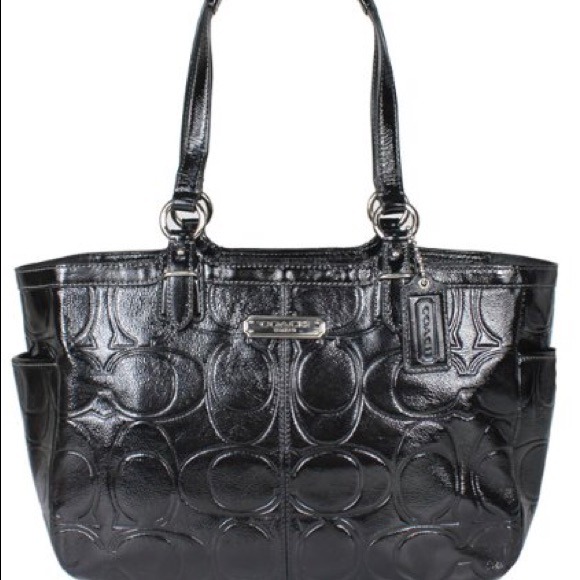 Authentic Coach black tote. - Picture 2 of 2